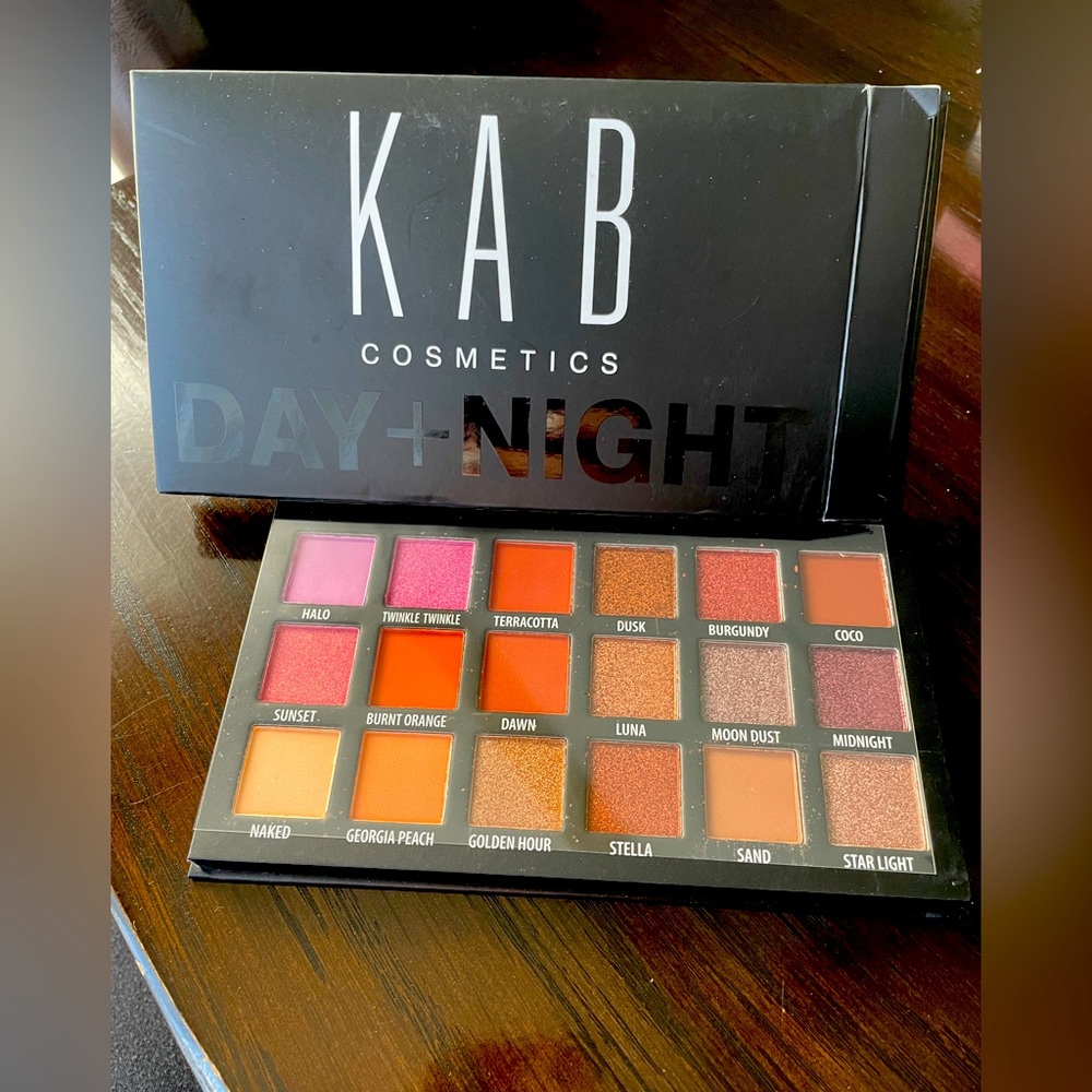 Kab Cosmetics Day + Night Eyeshadow Palette. NIB.